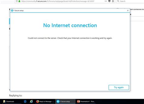 F Secure Safe No Internet Connection — F Secure Community