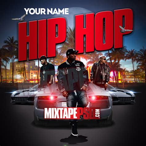 Mixtape Cover Template Hip Hop 2 Graphic Design Mixtapepsdscom