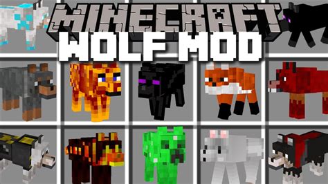 Minecraft Extreme Wolf Mod Play And Pet Loads Different Wolves