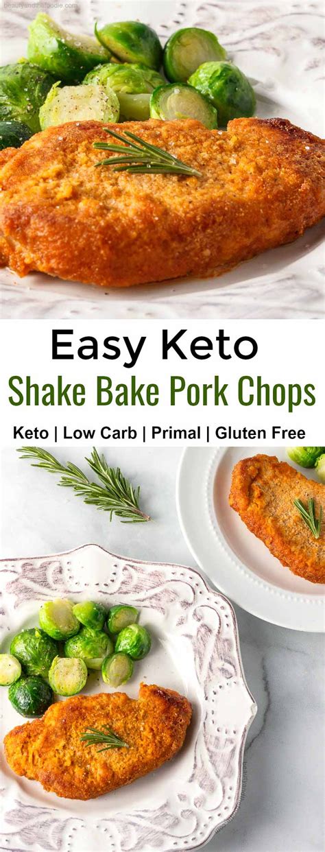 Pork chops, brown rice, yellow onion, boiling. Easy Keto Shake Bake Pork Chops | Beauty and the Foodie (With images) | Keto shakes, Healthy ...