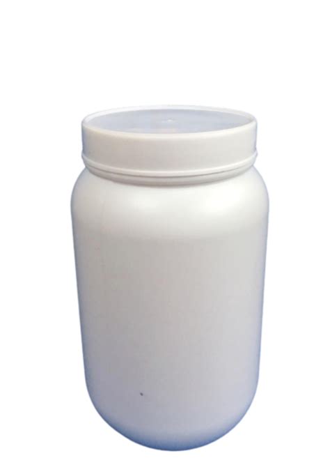 Bsmart Solutions Plastic White Color Round Jar For Storage Capacity