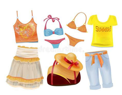 Summer Clothes Stock Illustrations 85279 Summer Clothes Stock
