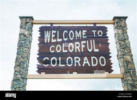 Colorado Welcome Sign Hi Res Stock Photography And Images Alamy
