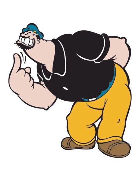 Popeyes Enemy Bluto Popeye Cartoon Best Cartoon Characters