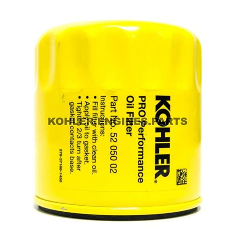 Kohler 7000 Series Oil Filter 12 050 01 S Oem