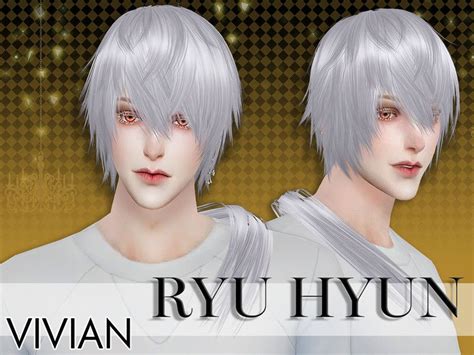 The Sims Resource Ryu Hyun Hair By Viviandang ~ Sims 4 Hairs Sims