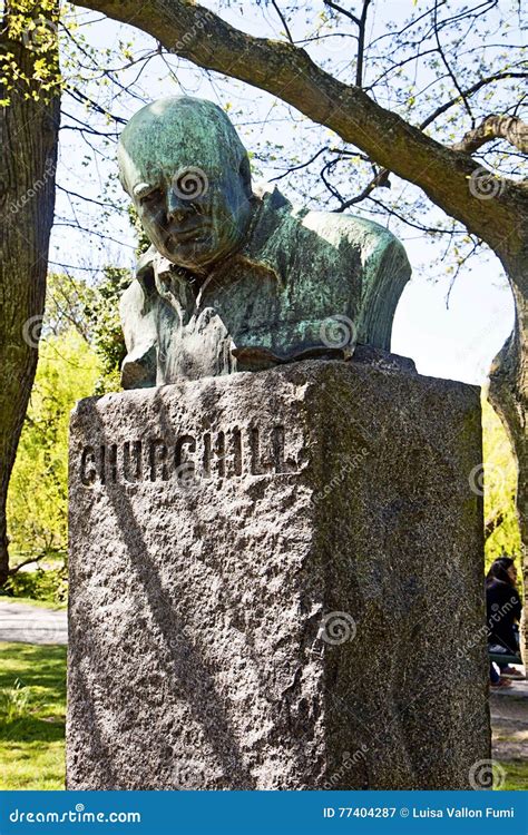 Copenhagen Denmark Churchill Park Statue Of Winston Churchi