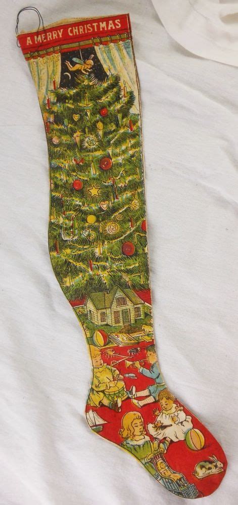 Super Colorful Antique Printed Fabric Christmas Stocking Vintage Christmas Stockings Fabric