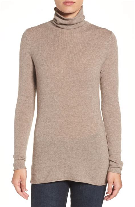 Halogen Wool And Cashmere Funnel Neck Sweater Regular And Petite Nordstrom