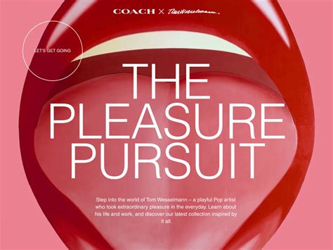 Coach X Tom Wesselmann The Pleasure Pursuit Clios