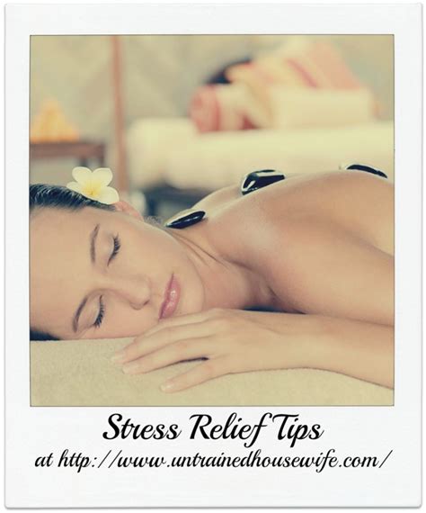 Stress Relief Tips At The Untrained Housewife