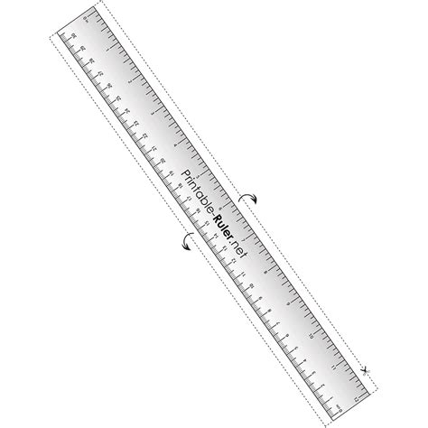 Ruler 12 Inches Actual Size Printable