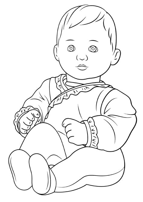Baby Doll Coloring Pages Coloring Pages To Download And Print