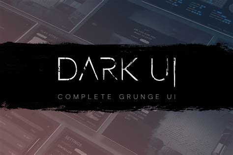 Dark Complete Grunge Ui Free Download Unity Asset Collection