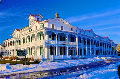 Cape Mays Chalfonte Hotel In The Snow Winter Cape May Point Ocean