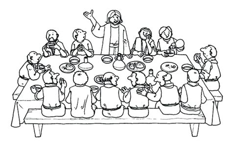Last Supper Coloring Pages Printable