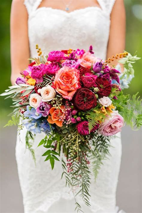 6 Vibrant Wedding Bouquets That Will Wow You Colorful Bridal Bouquet