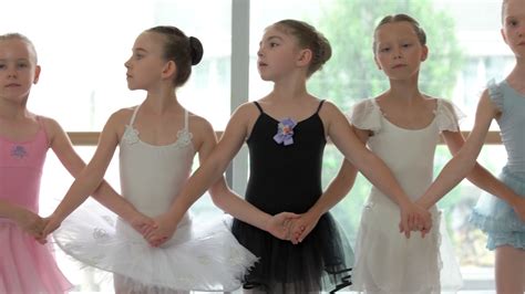 Ballet Class Adorable Young Dancers In Stock Footage Sbv 328512283