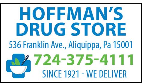 Hoffman Drug Store Aliquippa Pa Parishes Online