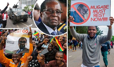 Zimbabwe Coup Protestors Take To The Streets Demanding Mugabe Resigns World News Express