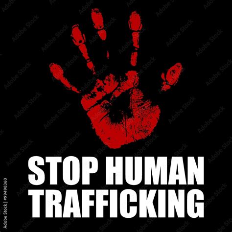 Stop Human Trafficking Logo Template Stock Vektorgrafik Adobe Stock