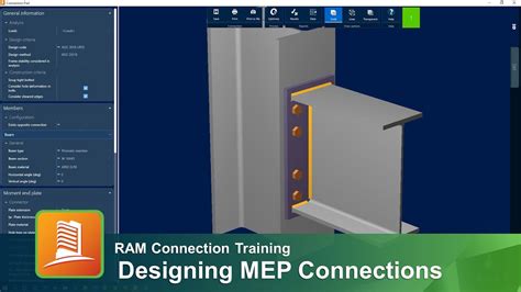 Designing Moment End Plate Mep Connections In Ram Connection Youtube