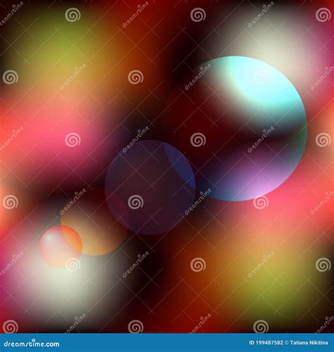 Abstract Background Of Multi Colored Gradient Circles Bitmap