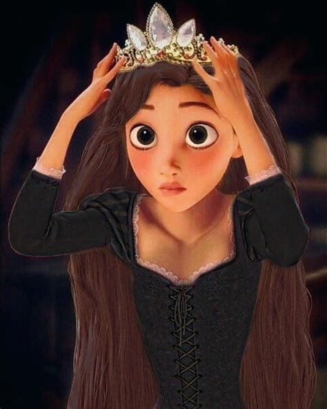 Rapunzel With Brown Hair And Eyes Brown Hair Cartoon Rapunzel