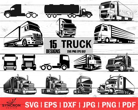 Buy Truck Driver Svg Truck Svg Semi Truck Svg Trucking Delivery Truck