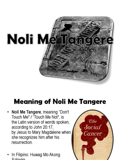 Noli Me Tangere Original Manuscript Conten Den 4