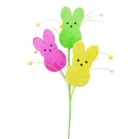 27 Glitter Bunny Spray Easter Sprays Make Your Own Wreath Floral Spray