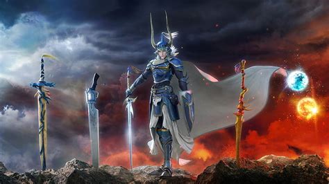 warrior of light swords dissidia final fantasy nt hd duvar kağıdı pxfuel