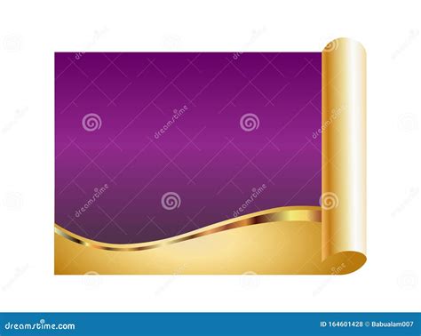 Violet And Gold Abstract Background Stock Vector Illustration Of
