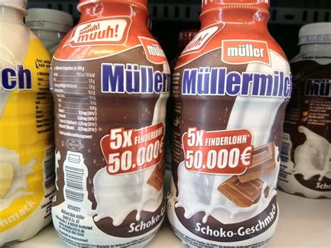 Müller is a multinational producer of dairy products, with a headquarters in fischach in the german state of bavaria. Müllermilch Finde das Muuh: 50.000 € Finderlohn gewinnen | Hamsterrausch