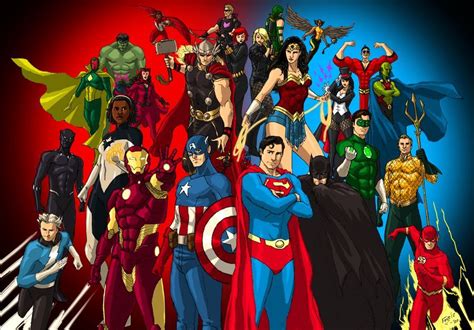 Dcmarvel Justice League And The Avengers By Kyomusha On Deviantart