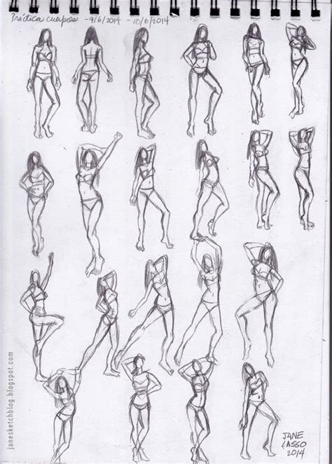 Prácticas y bocetos a lápiz Dibujos y Sketches de Jane Lasso