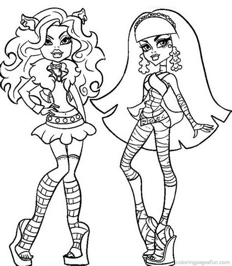 All Monster High Dolls Coloring Pages - Coloring Home