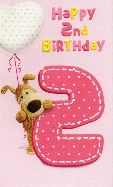 Maybe you would like to learn more about one of these? Boofle Happy 2nd Birthday Greeting Card | Cards | Love Kates