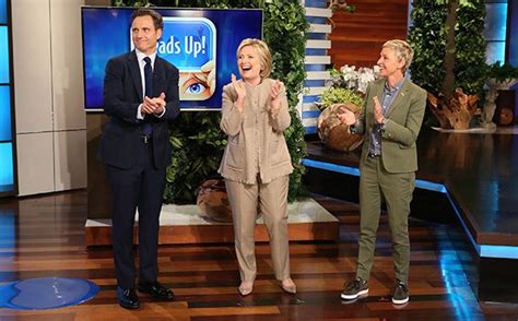 Hillary Clinton Tony Goldwyn Play Heads Up On The Ellen Degeneres Show