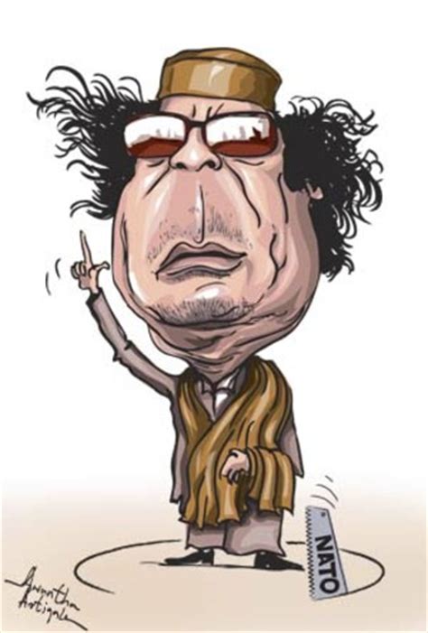 Gaddafi Von Awantha Politik Cartoon Toonpool