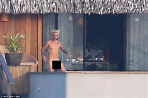 Justin Bieber Pictured Full Frontal Naked In Bora Bora With Jayde Pierce Daily Mail Online
