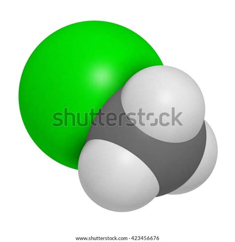 Chloromethane Methyl Chloride Molecule 3d Rendering Stock Illustration 423456676 Shutterstock