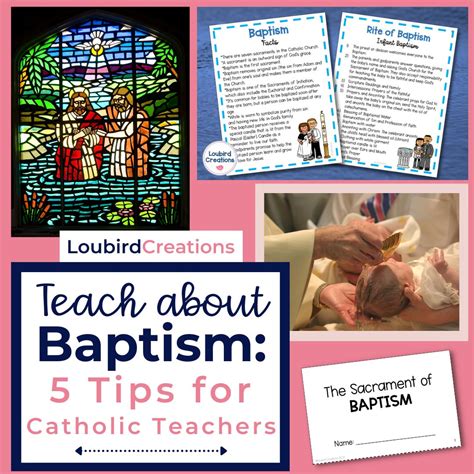 Baptism Activities For Catholic Kids Loubird Creations