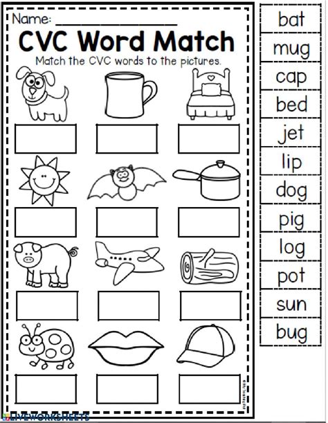 Cvc Words Online Activity For K You Can Do The Exercises Online Or