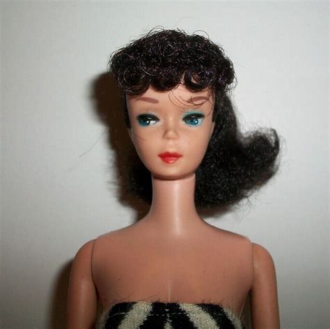 Vintage 1959 Brunette Ponytail Barbie Doll Woriginal Box850mattelnice