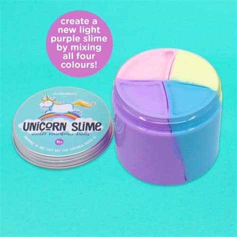 10oz Unicorn Fluffy Slime Package With Beadsnon Sticky Soft Extra