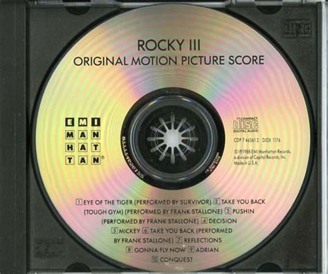 Rocky Iii Soundtrack 1982 Cd Sniper Reference Collection Of Rare