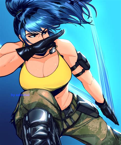 Leona Heidern The King Of Fighters And 2 More Drawn By Astrubalart