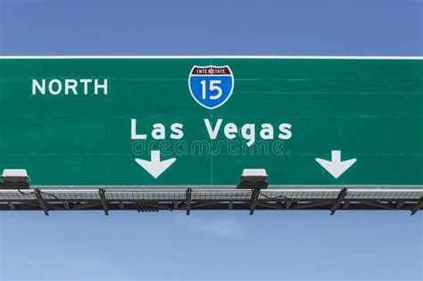 Interstate 15 Freeway Sign To Las Vegas Editorial Stock Photo Image