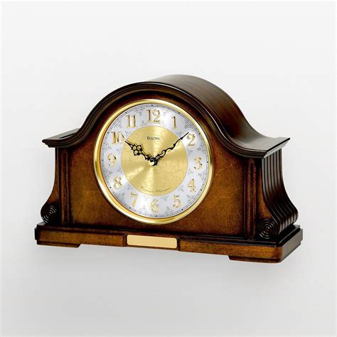Bulova Chadbourne Wood Chiming Mantel Clock B1975 Multicolor